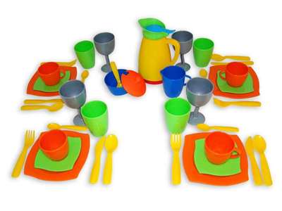 Изображение Набор детской посуды "Праздничный" (в коробке) Арт. 40800