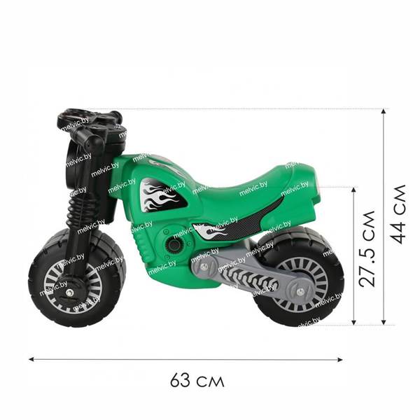 Изображение Мотоцикл "Моторбайк " зелёный Арт.40480