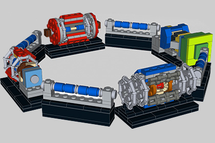 Lego модель коллайдера
